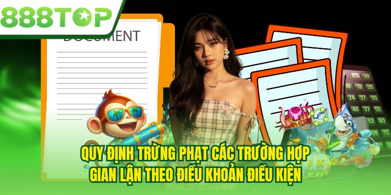 Quy định trừng phạt các trường hợp gian lận theo điều khoản điều kiện